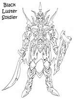 coloriage yugioh le soldat noir